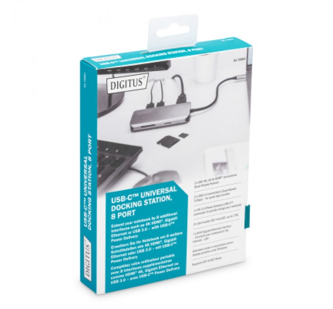 Digitus Концентратор Digitus USB-C 8 Port (DA-70884)