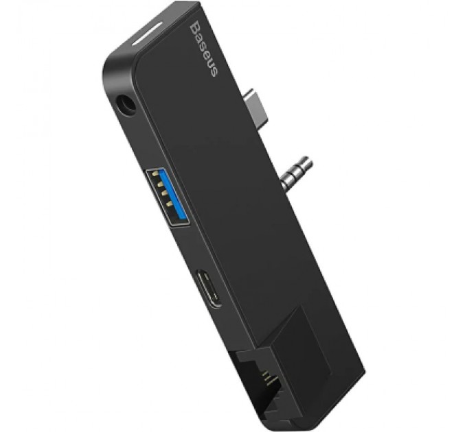 Baseus Концентратор Baseus USB3.1 Type-C+3.5mm toUSB 3.0/RJ45/Type-C/3.5mm forSurfaceGo (CAHUB-FG01)