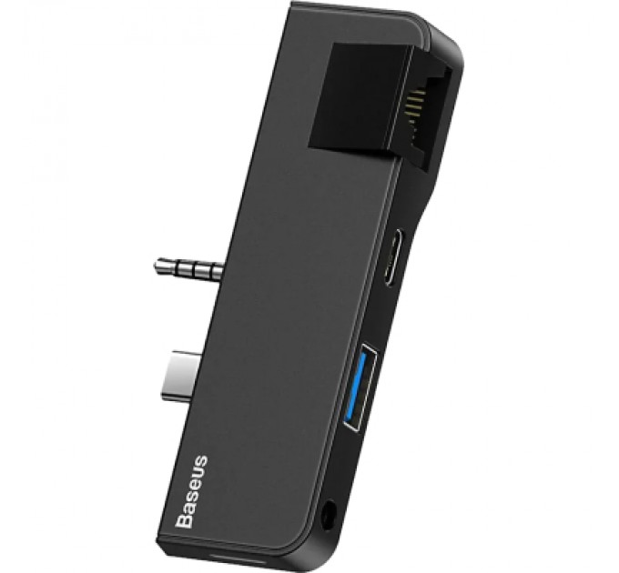 Baseus Концентратор Baseus USB3.1 Type-C+3.5mm toUSB 3.0/RJ45/Type-C/3.5mm forSurfaceGo (CAHUB-FG01)