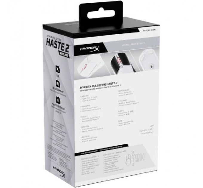 HyperX Мишка HyperX Pulsefire Haste 2 Wireless White (6N0A9AA)