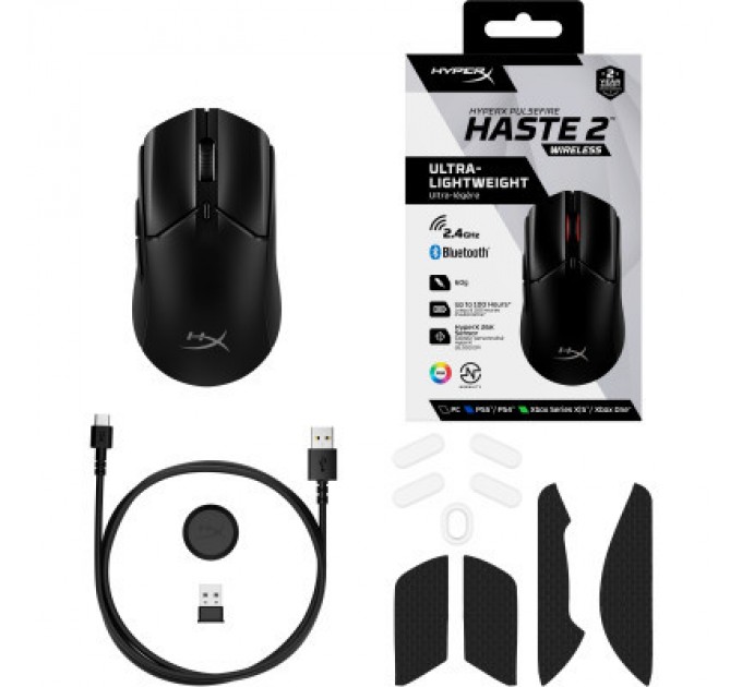 HyperX Мишка HyperX Pulsefire Haste 2 Wireless Black (6N0B0AA)
