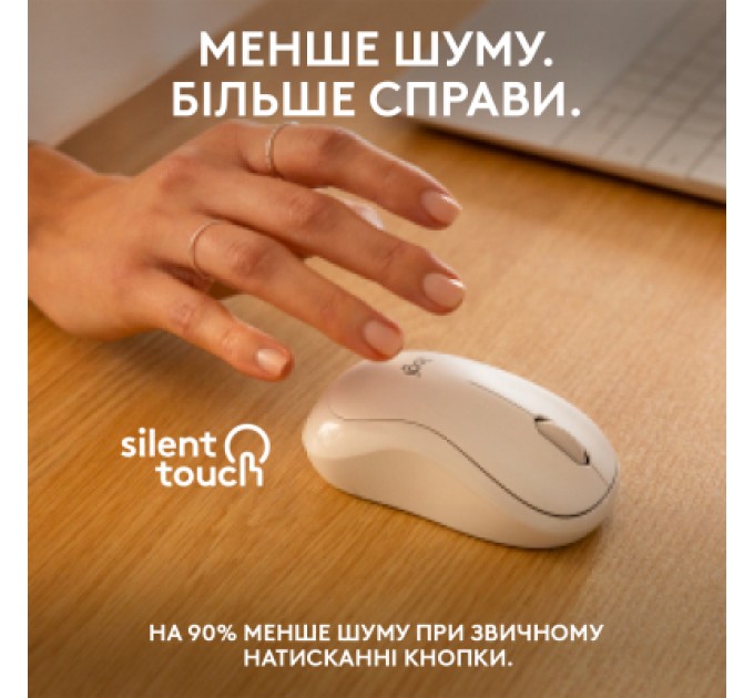 Logitech Мишка Logitech M240 Silent Bluetooth Off-White (910-007120)