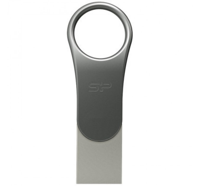 Silicon Power USB флеш накопичувач Silicon Power 128 GB DriveMobile C80 USB 3.1 + Type-C Silver (SP128GBUC3C80V1S)