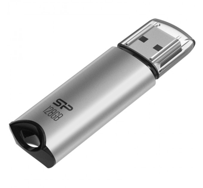 Silicon Power USB флеш накопичувач Silicon Power USB 128G SILICON POWER usb3.2 Marvel M02 Aluminum Silver (SP128GBUF3M02V1S)
