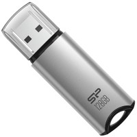 USB флеш накопичувач Silicon Power USB 128G SILICON POWER usb3.2 Marvel M02 Aluminum Silver (SP128GBUF3M02V1S)