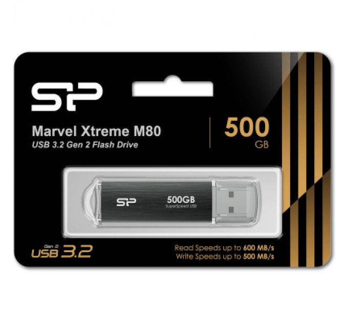 Silicon Power USB флеш накопичувач Silicon Power 500 GB Silicon Marvel Xtreme M80 USB 3.2 (SP500GBUF3M80V1G)