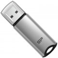 Silicon Power USB флеш накопичувач Silicon Power 64 GB Silicon M02 Aluminum Silver USB 3.2 (SP064GBUF3M02V1S)