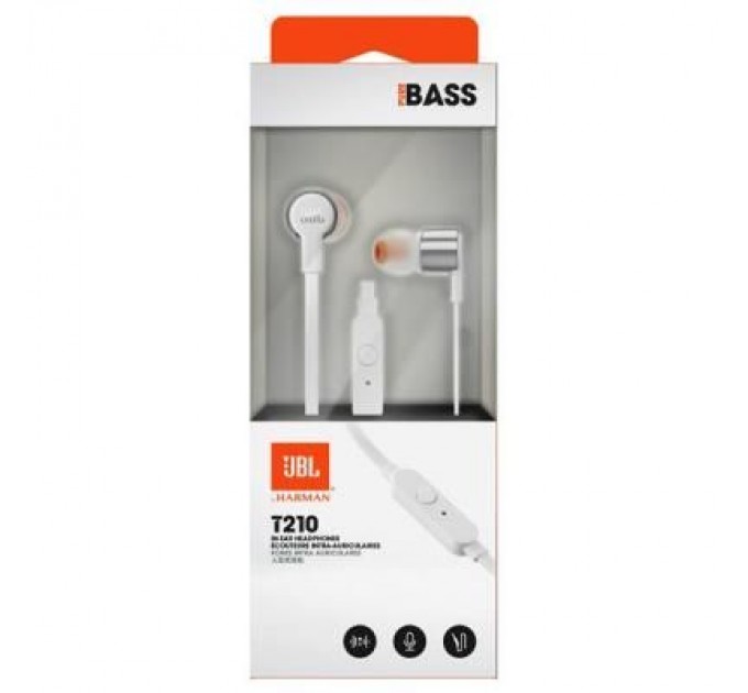JBL Навушники JBL T210 Grey (JBLT210GRY)
