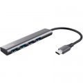 Trust Концентратор Halyx Type-C to 4-Port USB-A 3.2 Grey Trust (24948_TRUST)