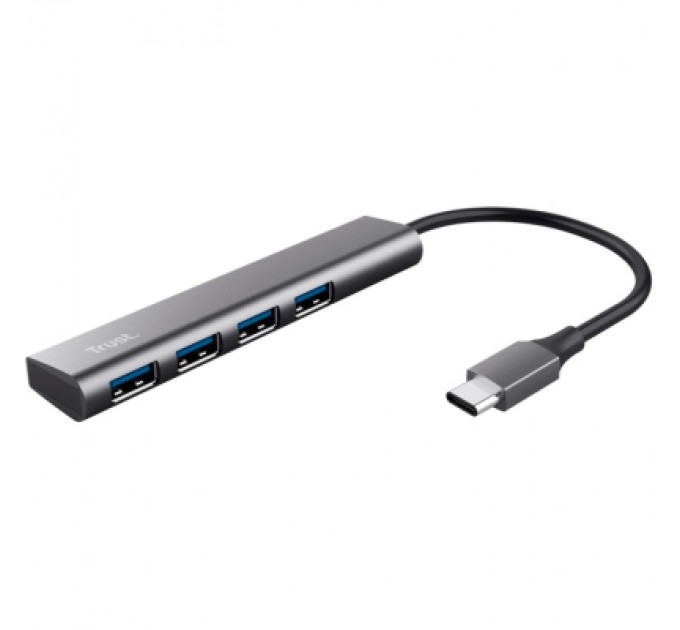Trust Концентратор Halyx Type-C to 4-Port USB-A 3.2 Grey Trust (24948_TRUST)