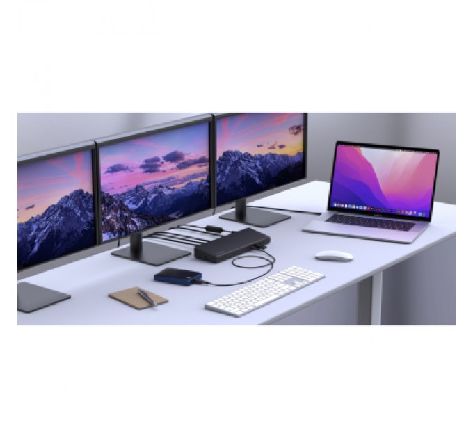 Belkin Порт-реплікатор Belkin USB-C Universal Triple Display Dock (INC007VFBK)