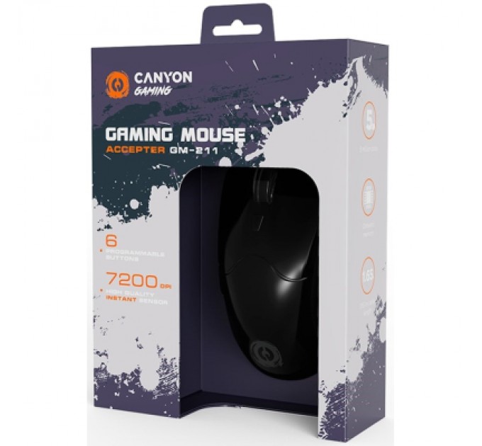 Canyon Мишка Canyon Accepter GM-211 USB Black (CND-SGM211)