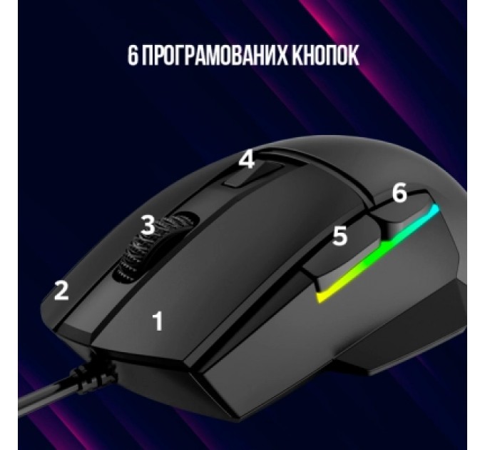 Lorgar Мишка Lorgar Jetter 357 Wired USB Black (LRG-GMS357)