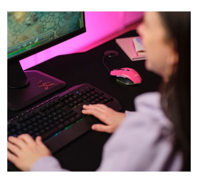 Trust Мишка Trust GXT 109 Felox RGB Pink (25068)