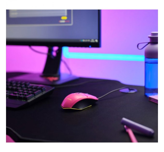 Trust Мишка Trust GXT 109 Felox RGB Pink (25068)