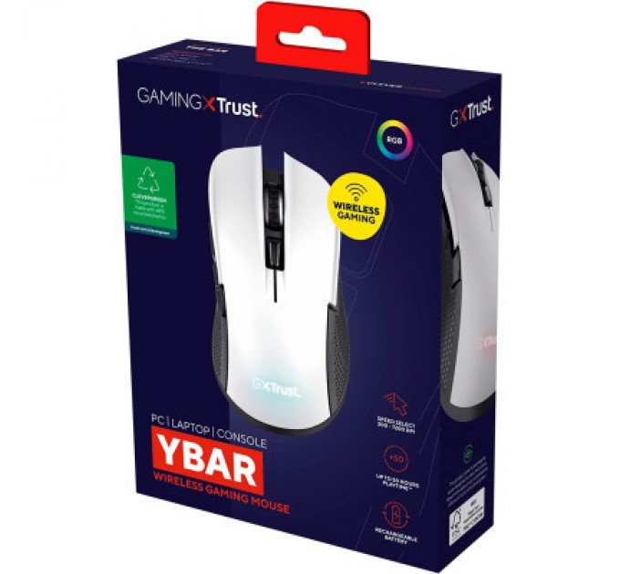 Trust Мишка Trust GXT923 YBAR Wireless White (24889)