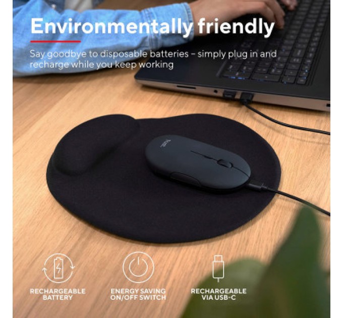 Trust Мишка Trust Puck Wireless/Bluetooth Silent Black (24059)