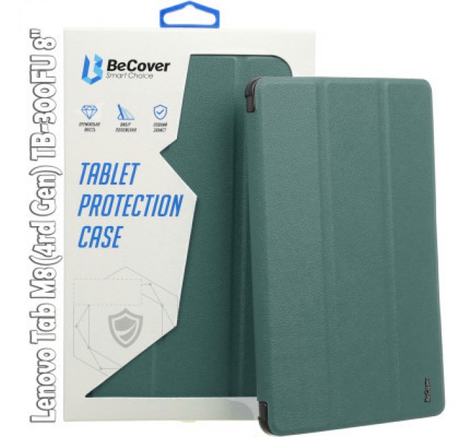 BeCover Чохол до планшета BeCover Smart Case Lenovo Tab M8(4rd Gen) TB-300FU 8" Dark Green (709211)