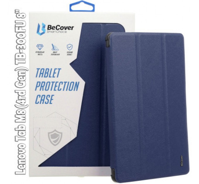 BeCover Чохол до планшета BeCover Smart Case Lenovo Tab M8(4rd Gen) TB-300FU 8" Deep Blue (709210)