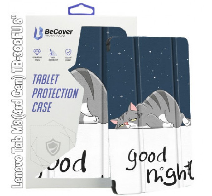 BeCover Чохол до планшета BeCover Smart Case Lenovo Tab M8(4rd Gen) TB-300FU 8" Good Night (709217)