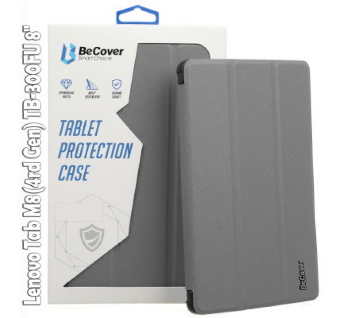 BeCover Чохол до планшета BeCover Smart Case Lenovo Tab M8(4rd Gen) TB-300FU 8" Gray (709212)