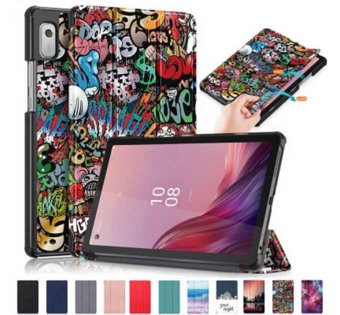 BeCover Чохол до планшета BeCover Smart Case Lenovo Tab M9 TB-310 9" Graffiti (709230)