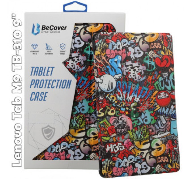 BeCover Чохол до планшета BeCover Smart Case Lenovo Tab M9 TB-310 9" Graffiti (709230)