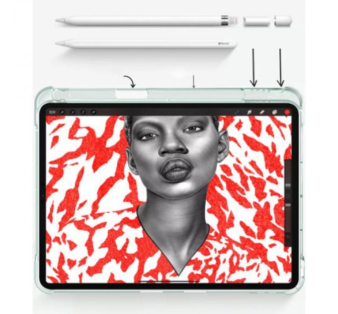 BeCover Чохол до планшета BeCover TPU Edge mount Apple Pencil Apple iPad 10.9" 2022 Green (708483)