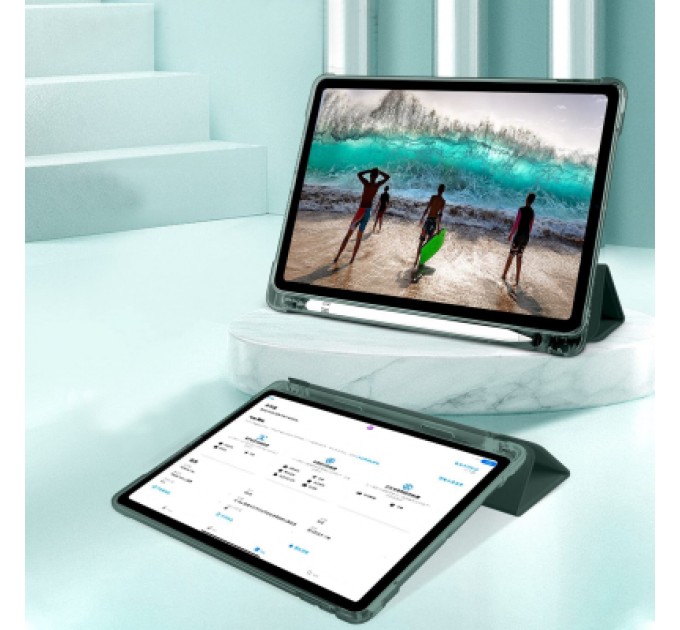 BeCover Чохол до планшета BeCover Soft Edge TPU mount Apple Pencil Apple iPad 10.9" 2022 Dark Green (708489)