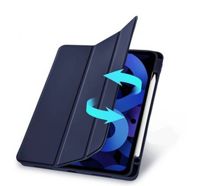 BeCover Чохол до планшета BeCover Tri Fold Soft TPU mount Apple Pencil Apple iPad 10.2 2019/2020/2021 Deep Blue (708456)