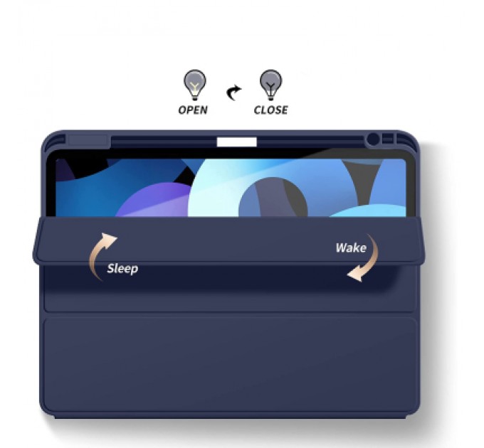 BeCover Чохол до планшета BeCover Tri Fold Soft TPU mount Apple Pencil Apple iPad 10.2 2019/2020/2021 Deep Blue (708456)