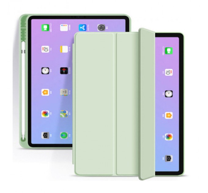 BeCover Чохол до планшета BeCover Tri Fold Soft TPU mount Apple Pencil Apple iPad 10.2 2019/2020/2021 Light Green (708458)