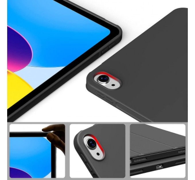BeCover Чохол до планшета BeCover Tri Fold Soft TPU mount Apple Pencil Apple iPad 10.9" 2022 Black (708459)