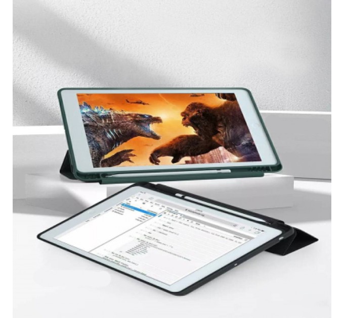 BeCover Чохол до планшета BeCover Tri Fold Soft TPU mount Apple Pencil Apple iPad 10.9" 2022 Dark Green (708460)