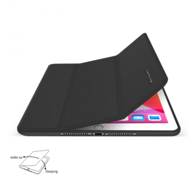 BeCover Чохол до планшета BeCover Tri Fold Soft TPU mount Apple Pencil Apple iPad 9.7 2017/2018 A1822/A1823/A1893/A1954 Black (708453)