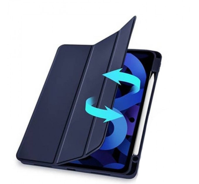 BeCover Чохол до планшета BeCover Tri Fold Soft TPU mount Apple Pencil Apple iPad Air 5 (2022) 10.9" Deep Blue (708454)