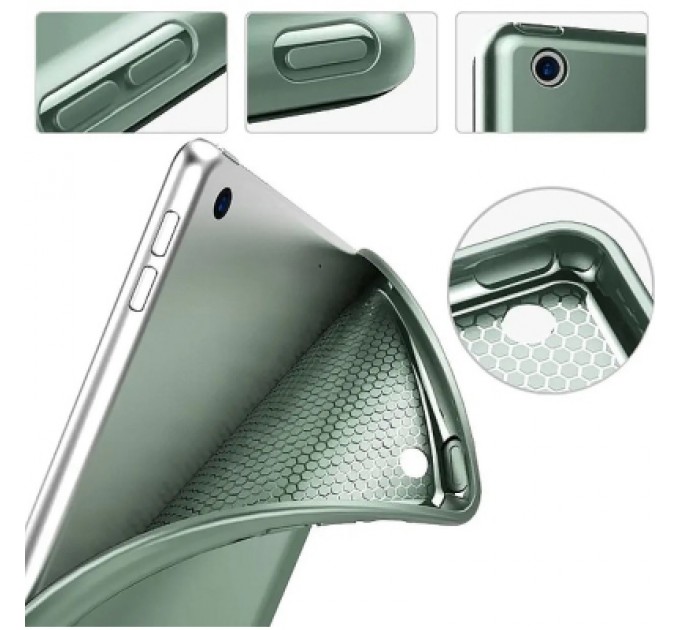 BeCover Чохол до планшета BeCover Tri Fold Soft TPU Silicone Apple iPad 10.2 2019/2020/2021 Dark Green (708514)