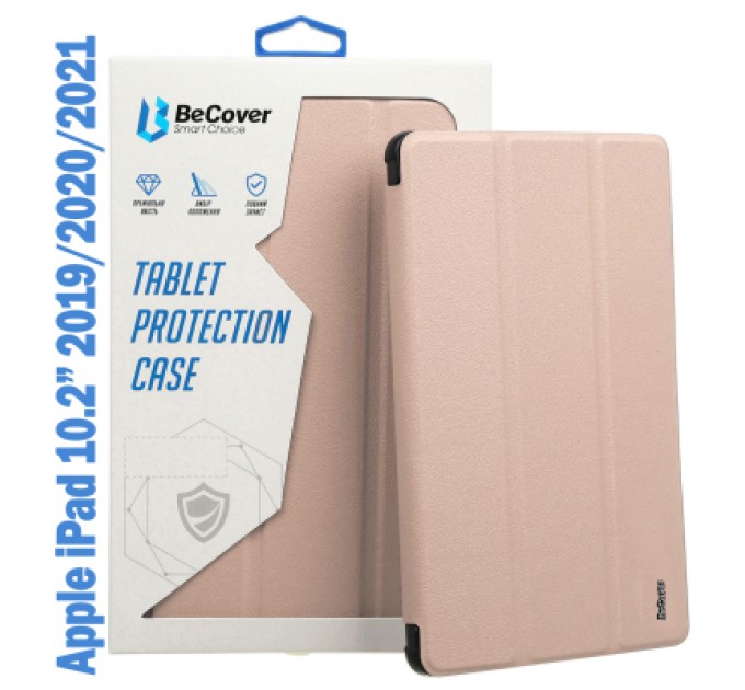 BeCover Чохол до планшета BeCover Tri Fold Soft TPU Silicone Apple iPad 10.2 2019/2020/2021 Pink (708516)