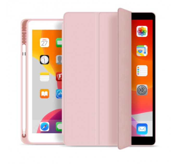 BeCover Чохол до планшета BeCover Tri Fold Soft TPU mount Apple Pencil Apple iPad 10.2 2019/2020/2021 Pink (706745)