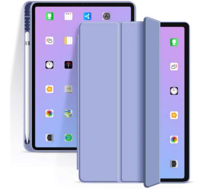 BeCover Чохол до планшета BeCover Tri Fold Soft TPU mount Apple Pencil Apple iPad Air 4 10.9 2020/2022 Purple (706751)