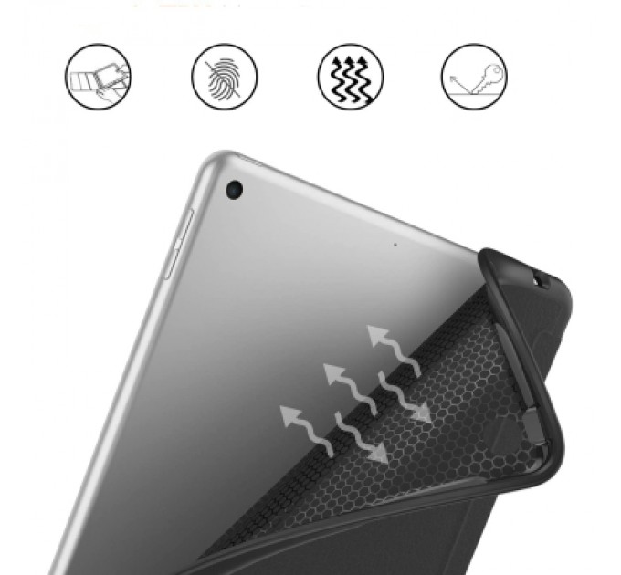 BeCover Чохол до планшета BeCover Tri Fold Soft TPU Silicone Apple iPad 10.2 2019/2020/2021 Black (706881)