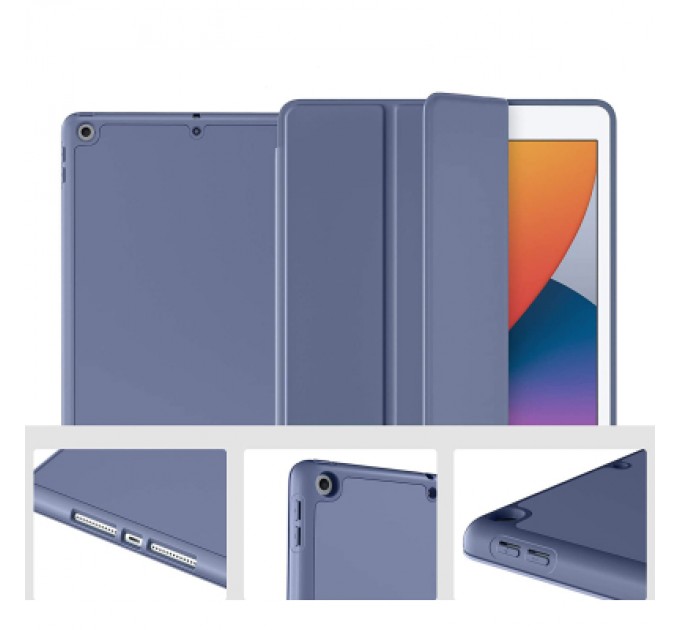 BeCover Чохол до планшета BeCover Tri Fold Soft TPU Silicone Apple iPad Air 4 10.9 2020/2021 Purple (706873)