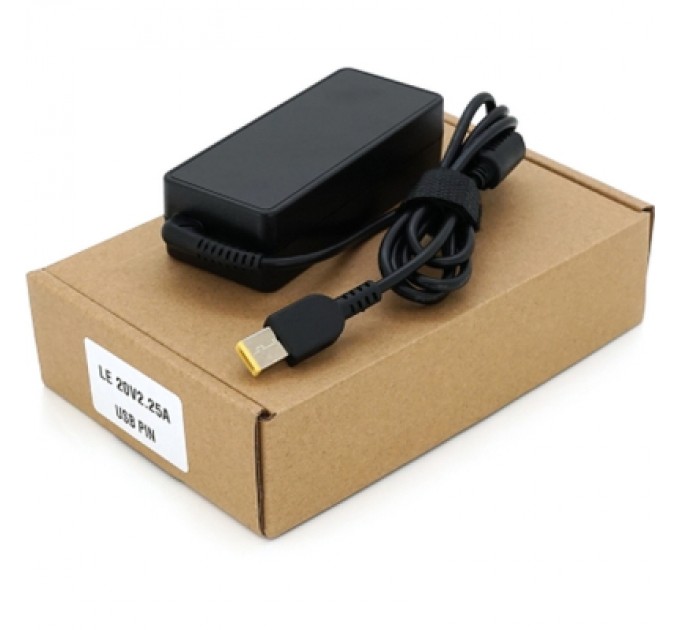 Merlion Блок живлення до ноутбуку Merlion LENOVO 45W 20V 2.25A, прямокутний (pin inside) (24064 / LLN45/20-FOR YOGA)