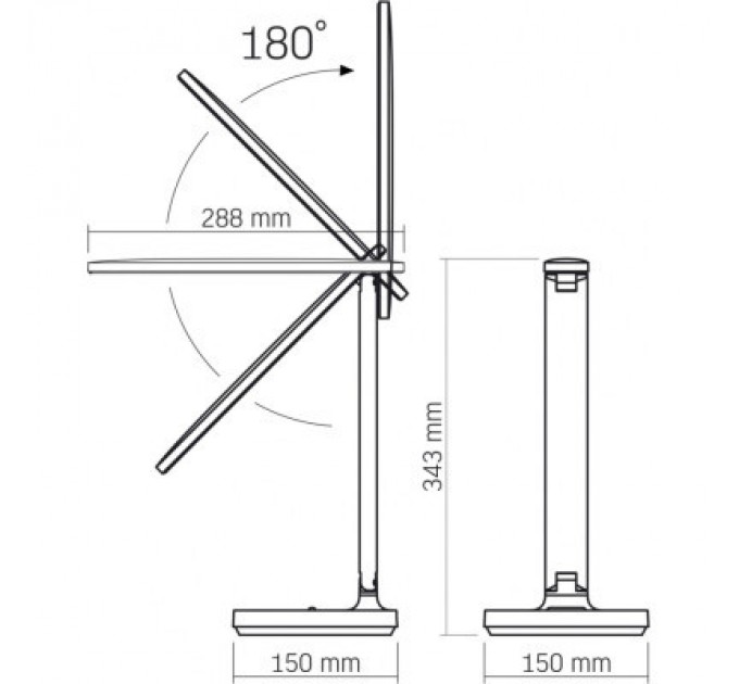 Videx Настільна лампа Videx LED з акумулятором 5W 1800-5000K (VL-TF16W)