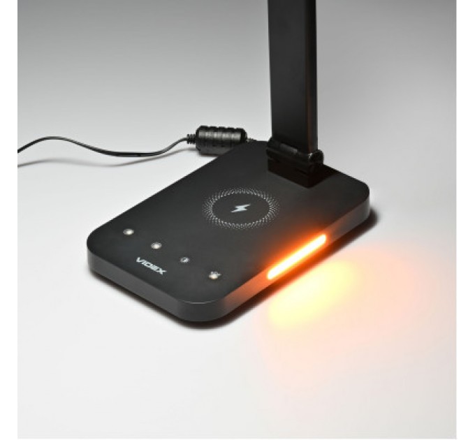 Videx Настільна лампа Videx LED з бездротовою зарядкою  18W 1800-6500K (VL-TF17B)