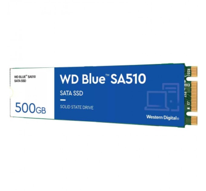 WESTERN DIGITAL Накопичувач SSD M.2 2280 500GB SA510 WD (WDS500G3B0B)