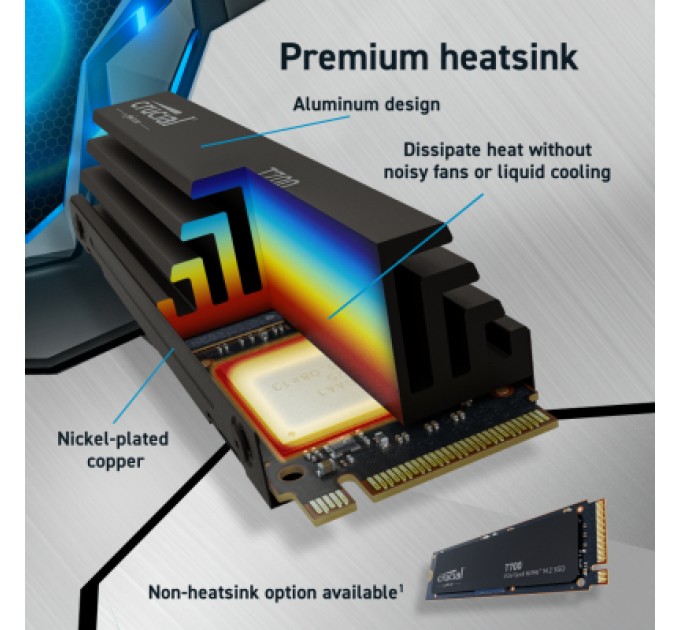 Micron Накопичувач SSD M.2 2280 4TB T700 Micron (CT4000T700SSD3)