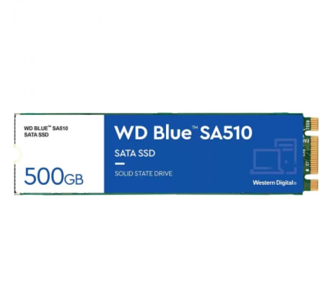 WESTERN DIGITAL Накопичувач SSD M.2 2280 500GB SA510 WD (WDS500G3B0B)