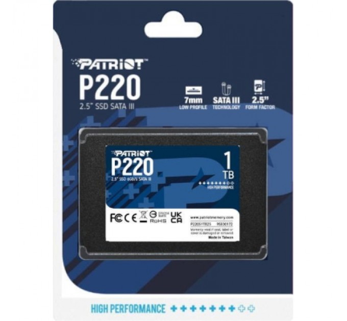 Patriot Накопичувач SSD 2.5" 1TB P220 Patriot (P220S1TB25)