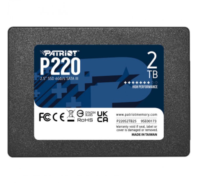 Patriot Накопичувач SSD 2.5" 2TB P220 Patriot (P220S2TB25)
